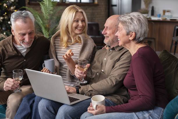 Happy family exploring IRCC's Parents Program online